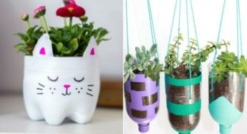 Utiliza material reciclado para la decoración